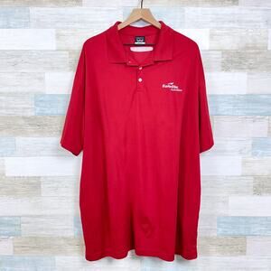 Safelite AutoGlass Nike Dri Fit Polo Shirt Red Employee Work Uniform Mens 4XL